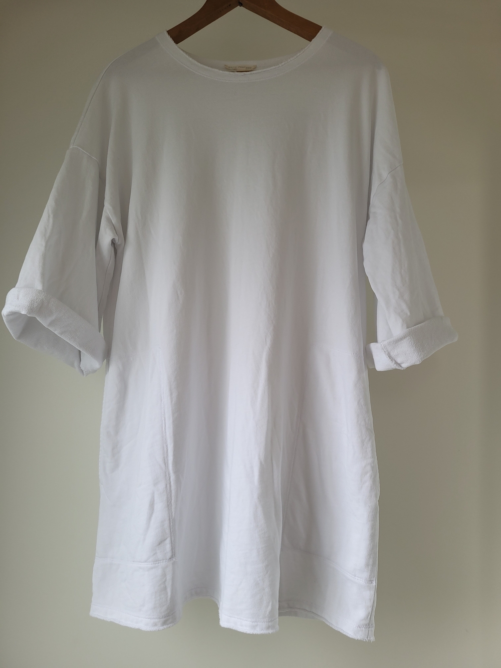 Eileen Fisher Organic Cotton Tunic Dress M | Oversized Fit | Pockets